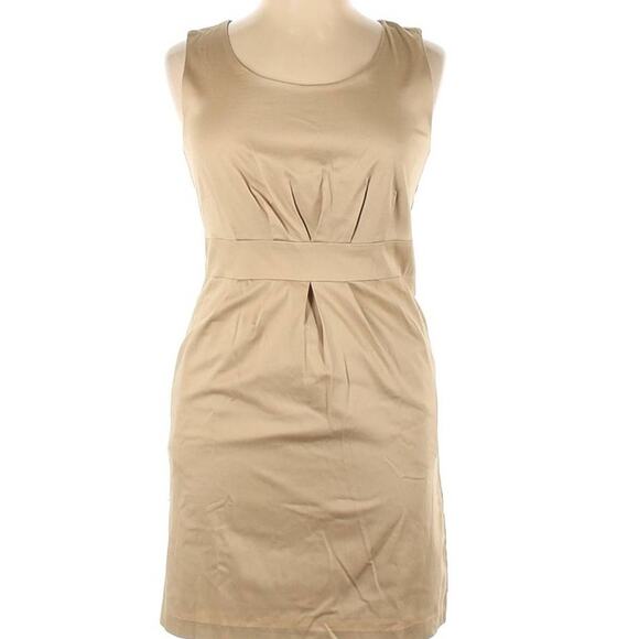 Mossimo Women's Sleeveless Khaki A-Line Dress Size 14 NWOT Casual Career Wear - Picture 2 of 8